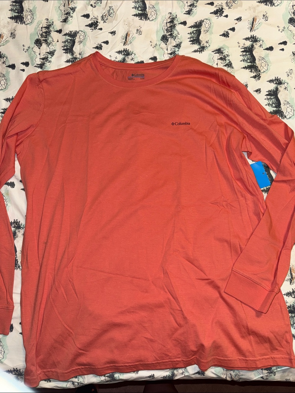 Columbia Women’s XL Long-Sleeve Shirt — Coral/Orange NEW Long Sleeve